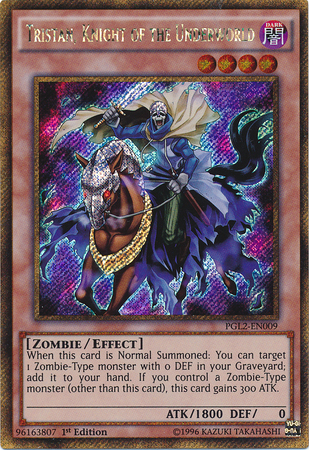 Tristan, Knight of the Underworld [PGL2-EN009] Gold Secret Rare | Odin's Place