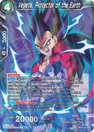 Vegeta, Protector of the Earth (EX15-02) [Battle Enhanced] | Odin's Place