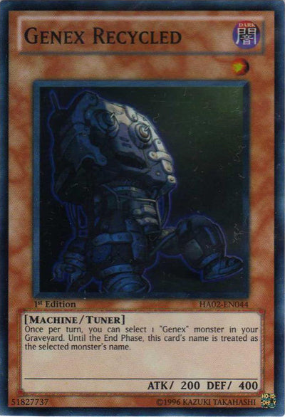 Genex Recycled [HA02-EN044] Super Rare | Odin's Place