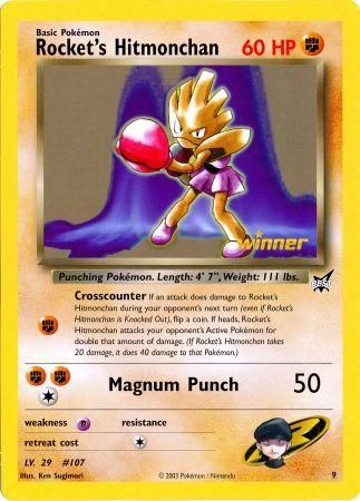 Rocket's Hitmonchan (9) (Jumbo Card) [Best of Promos] | Odin's Place