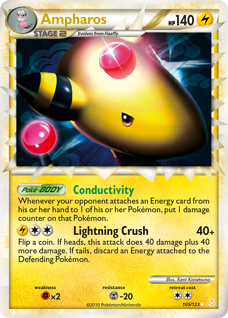 Ampharos (105/123) [HeartGold & SoulSilver: Base Set] | Odin's Place