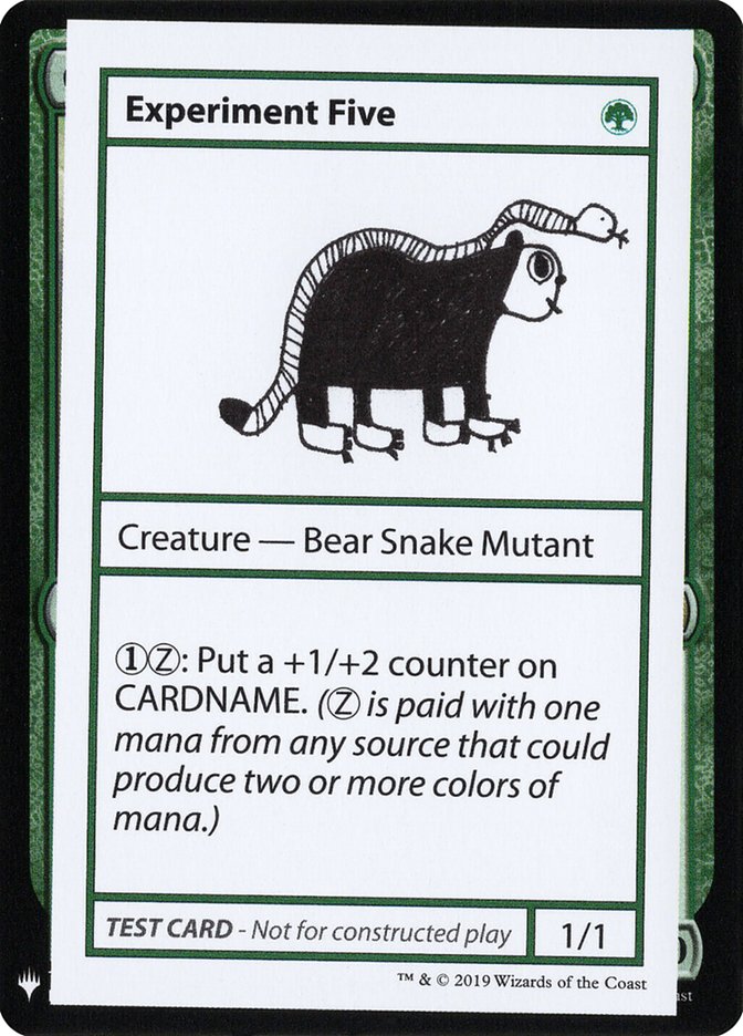 Experiment Five [Mystery Booster Playtest Cards] | Odin's Place