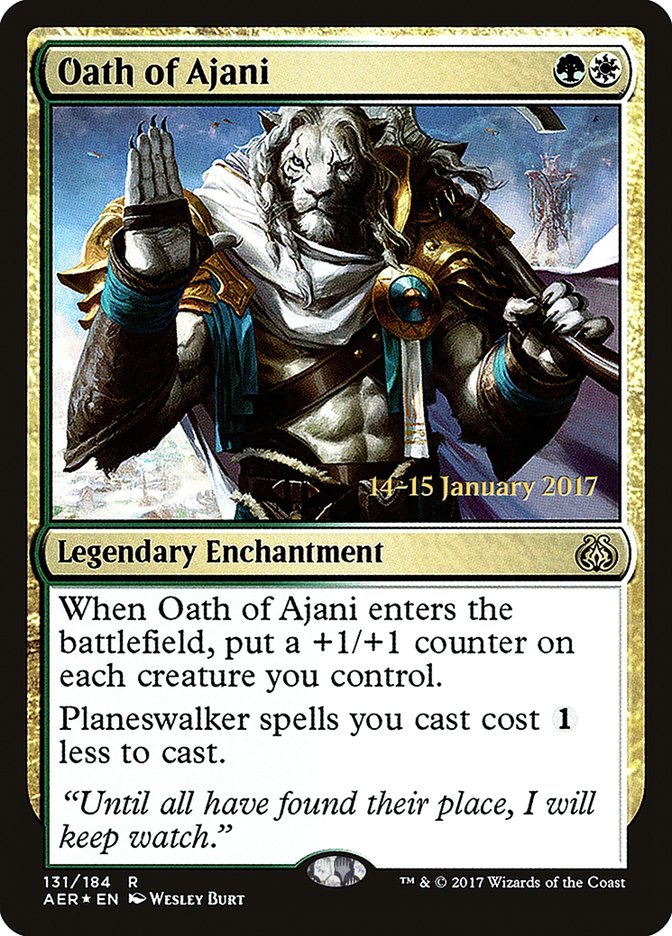 Oath of Ajani (131) [Aether Revolt Prerelease Promos] | Odin's Place