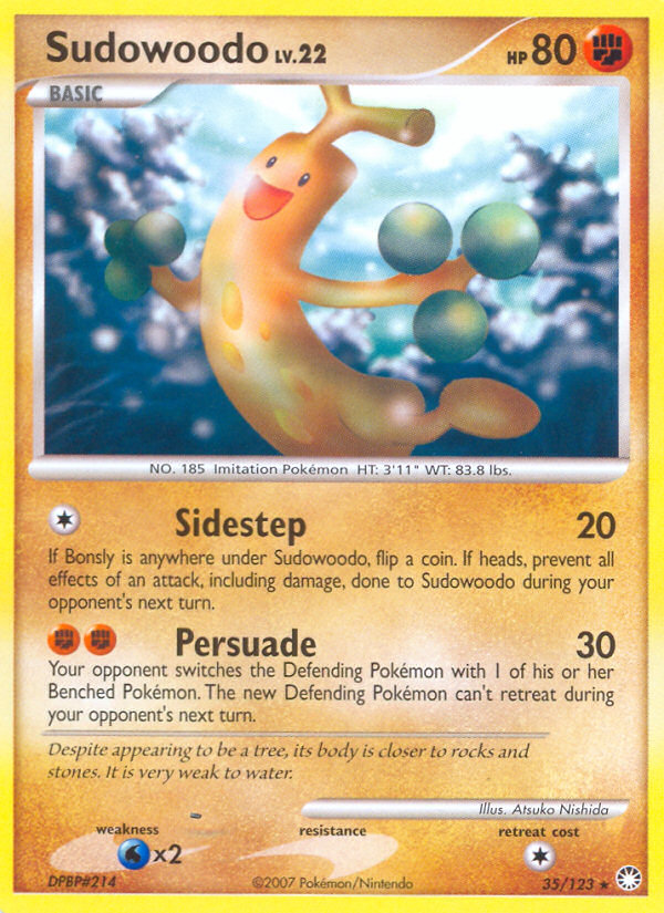 Sudowoodo (35/123) [Diamond & Pearl: Mysterious Treasures] | Odin's Place