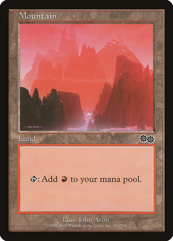 Mountain (343) [Urza's Saga] | Odin's Place