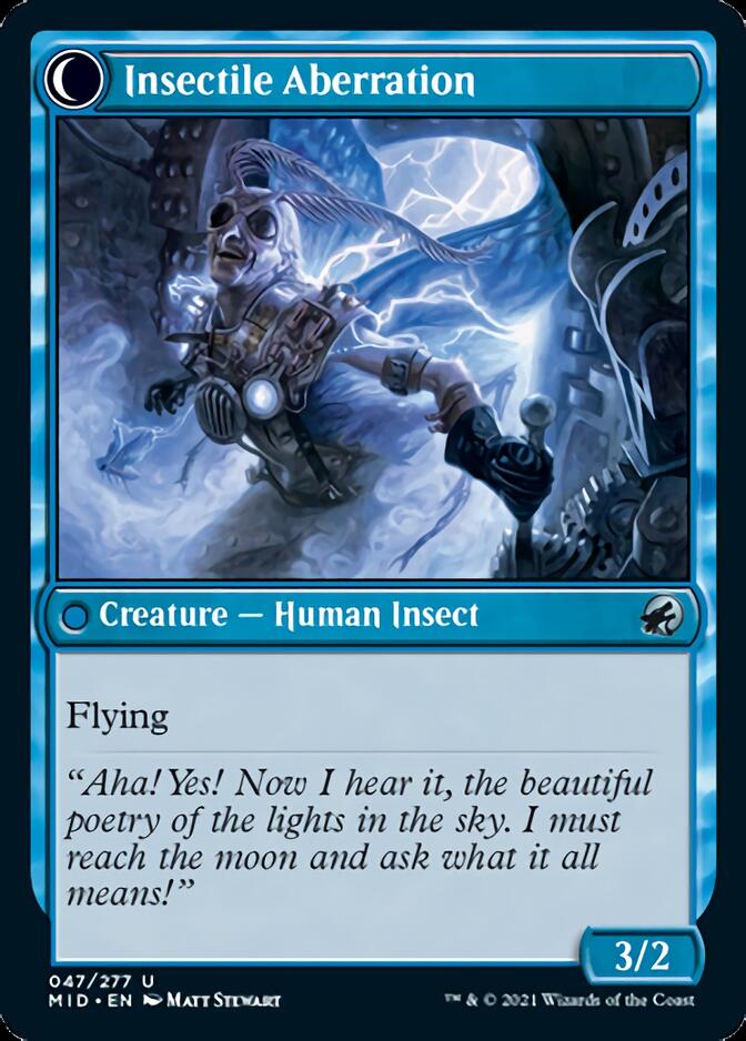 Delver of Secrets // Insectile Aberration [Innistrad: Midnight Hunt] | Odin's Place