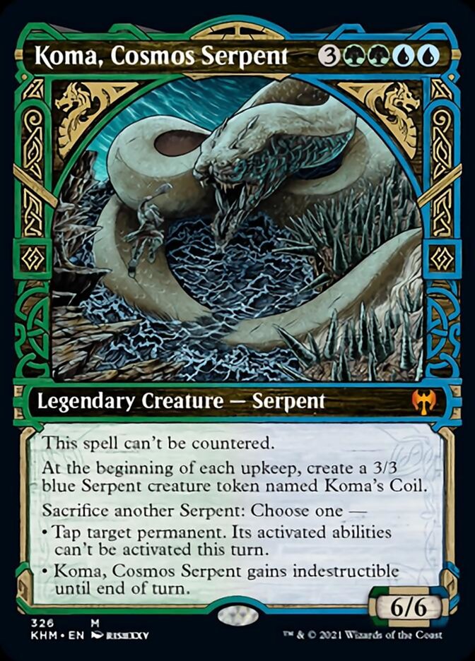 Koma, Cosmos Serpent (Showcase) [Kaldheim] | Odin's Place