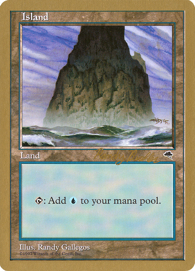 Island (rb337) (Randy Buehler) [World Championship Decks 1998] | Odin's Place