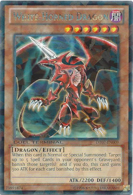 White-Horned Dragon [DT07-EN009] Rare | Odin's Place