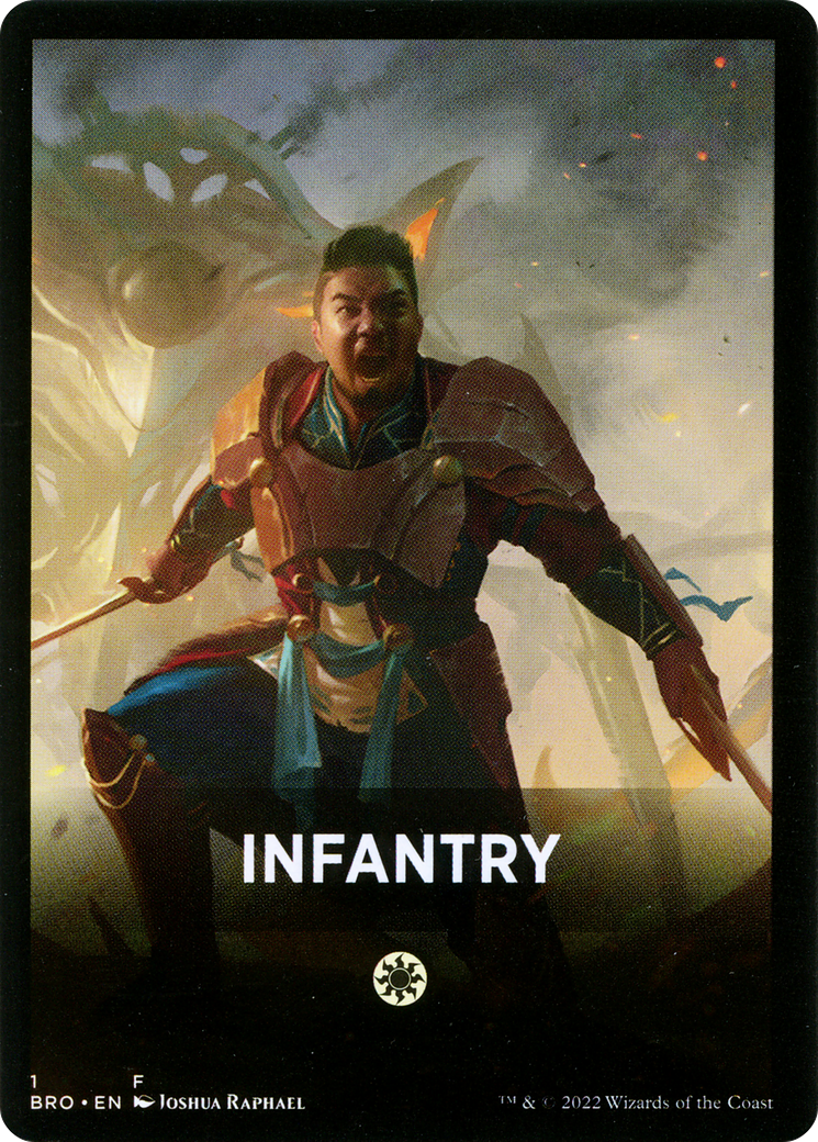 Infantry Theme Card [The Brothers' War Tokens] | Odin's Place