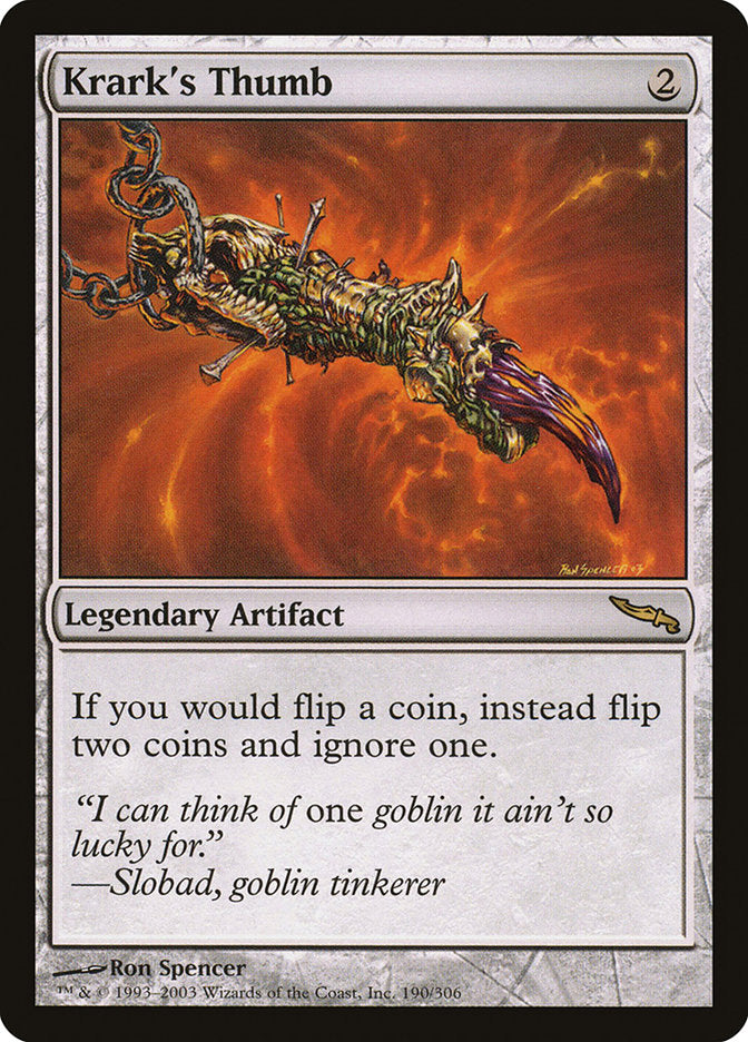 Krark's Thumb (190) [Mirrodin] | Odin's Place
