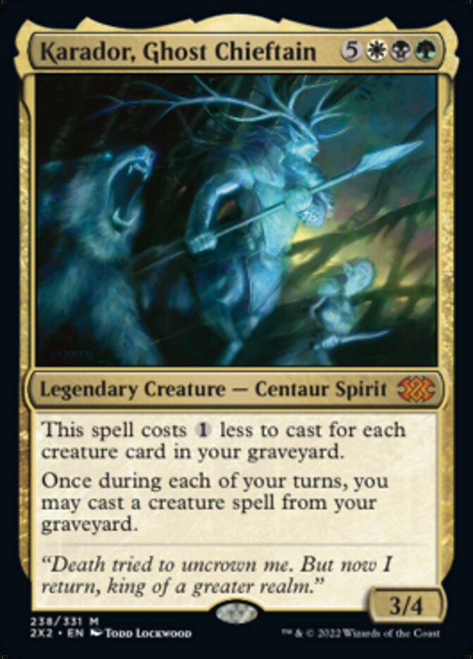 Karador, Ghost Chieftain [Double Masters 2022] | Odin's Place