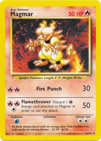 Magmar (36/102) [Base Set Unlimited] | Odin's Place