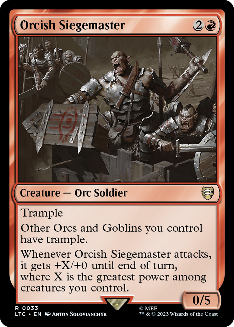Orcish Siegemaster [The Lord of the Rings: Tales of Middle-Earth Commander] | Odin's Place