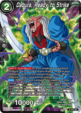 Dabura, Ready to Strike (Unison Warrior Series Boost Tournament Pack Vol. 7) (P-374) [Tournament Promotion Cards] | Odin's Place