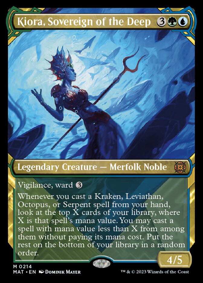 Kiora, Sovereign of the Deep (Showcase Halo Foil) [March of the Machine: The Aftermath] | Odin's Place
