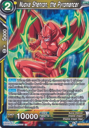 Nuova Shenron, the Pyromancer (BT12-110) [Vicious Rejuvenation] | Odin's Place