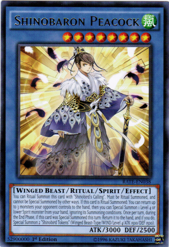 Shinobaron Peacock [RATE-EN038] Rare | Odin's Place