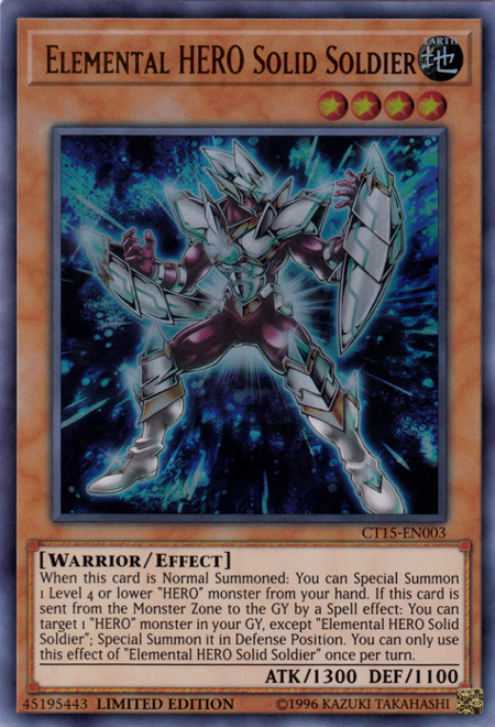 Elemental Hero Solid Soldier [CT15-EN003] Ultra Rare | Odin's Place