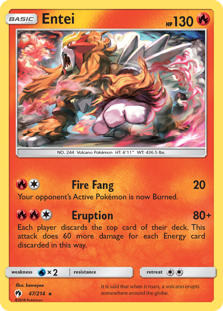 Entei (47/214) [Sun & Moon: Lost Thunder] | Odin's Place