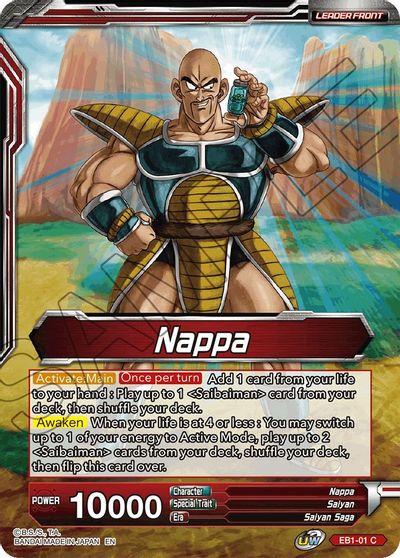 Nappa // Nappa & Saibaimen, the First Invaders (EB1-01) [Battle Evolution Booster] | Odin's Place