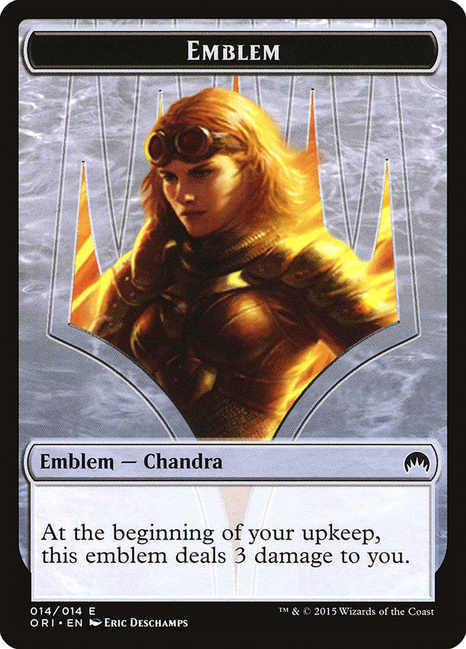 Chandra, Roaring Flame Emblem (14) [Magic Origins Tokens] | Odin's Place
