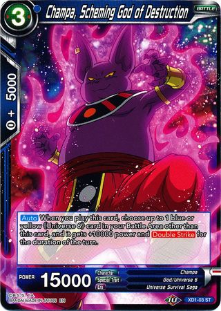 Champa, Scheming God of Destruction (XD1-03) [Assault of the Saiyans] | Odin's Place