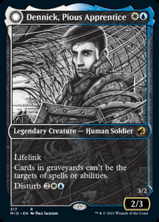 Dennick, Pious Apprentice // Dennick, Pious Apparition (Showcase Eternal Night) [Innistrad: Midnight Hunt] | Odin's Place