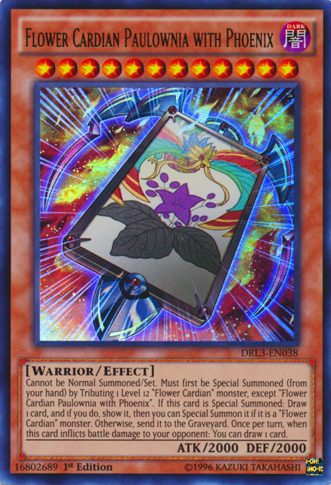 Flower Cardian Paulownia with Phoenix [DRL3-EN038] Ultra Rare | Odin's Place