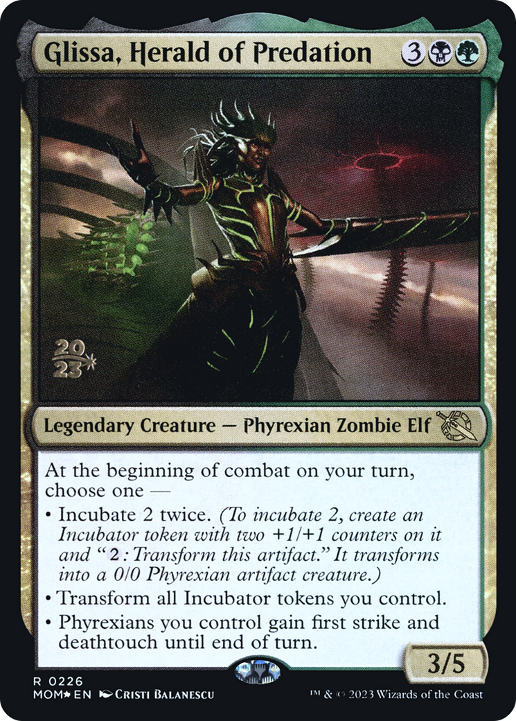 Glissa, Herald of Predation [March of the Machine Prerelease Promos] | Odin's Place