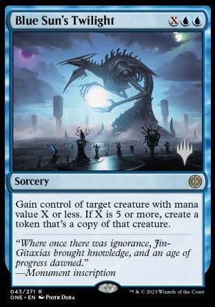 Blue Sun's Twilight (Promo Pack) [Phyrexia: All Will Be One Promos] | Odin's Place