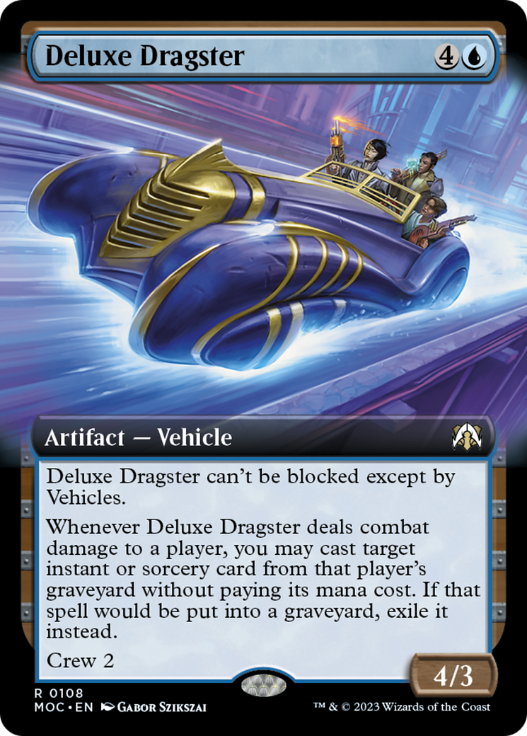 Deluxe Dragster (Extended Art) [March of the Machine Commander] | Odin's Place