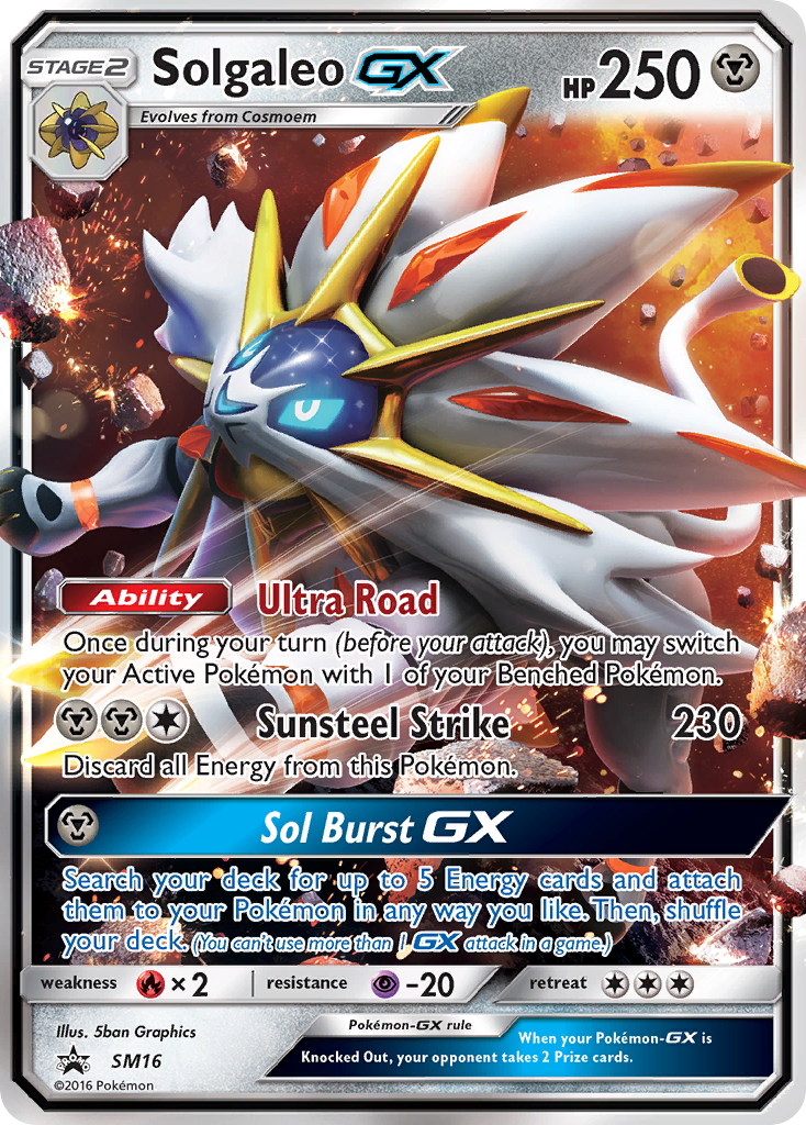 Solgaleo GX (SM16) [Sun & Moon: Black Star Promos] | Odin's Place