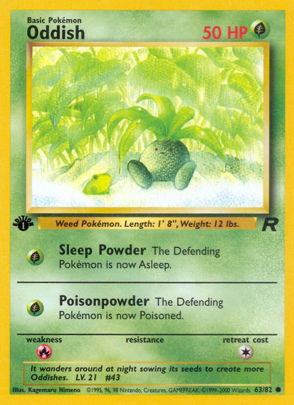 Oddish (63/82) [Team Rocket 1st Edition] | Odin's Place