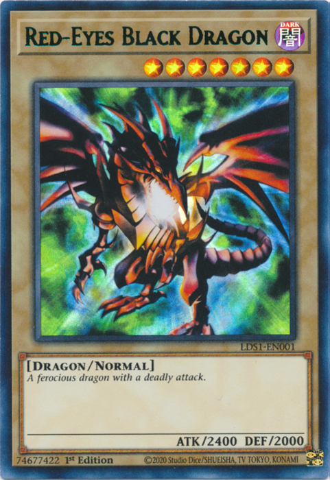 Red-Eyes Black Dragon (Green) [LDS1-EN001] Ultra Rare | Odin's Place