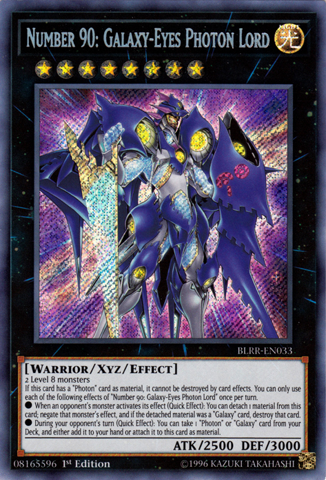 Number 90: Galaxy-Eyes Photon Lord [BLRR-EN033] Secret Rare | Odin's Place