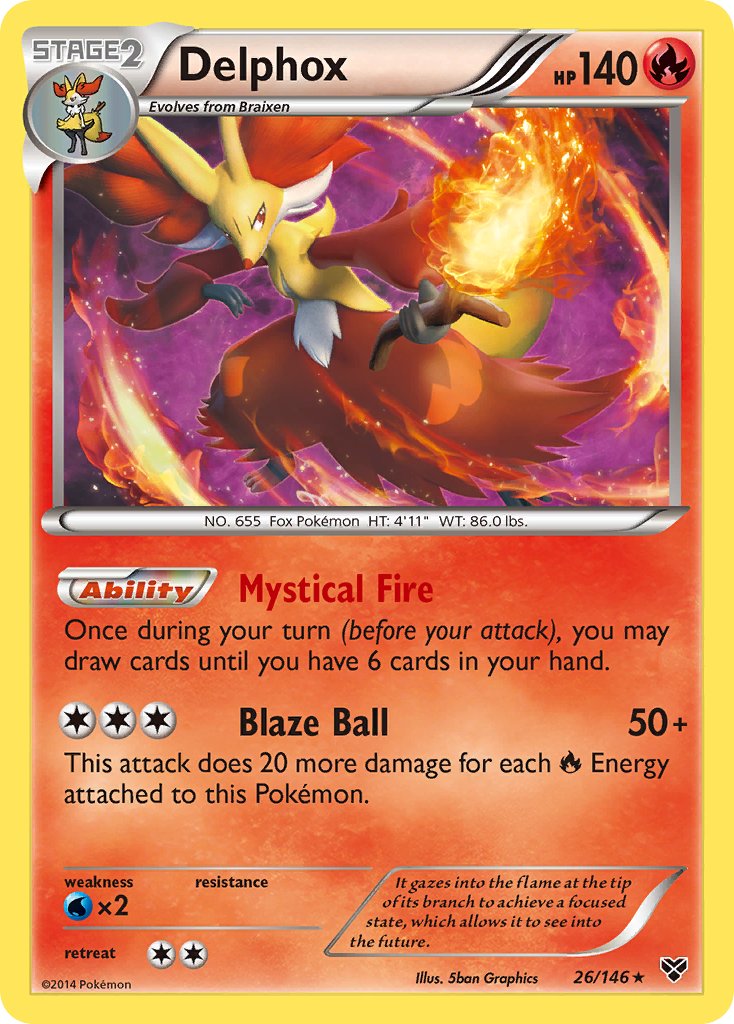 Delphox (26/146) (Theme Deck Exclusive) [XY: Base Set] | Odin's Place