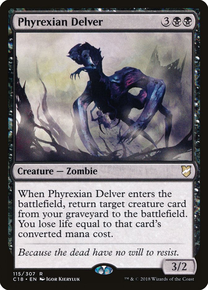Phyrexian Delver (115) [Commander 2018] | Odin's Place