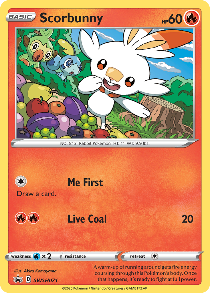 Scorbunny (SWSH071) [Sword & Shield: Black Star Promos] | Odin's Place