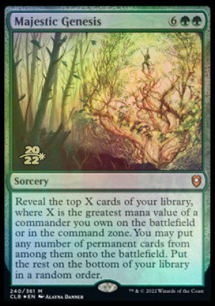 Majestic Genesis [Commander Legends: Battle for Baldur's Gate Prerelease Promos] | Odin's Place