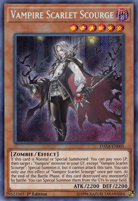 Vampire Scarlet Scourge [DASA-EN005] Secret Rare | Odin's Place