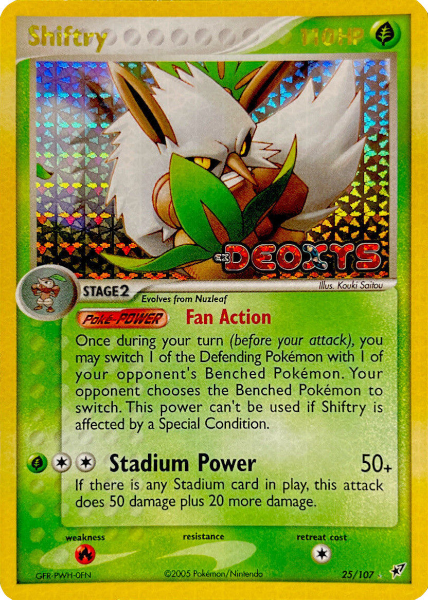 Shiftry (25/107) (Stamped) [EX: Deoxys] | Odin's Place