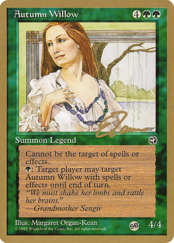Autumn Willow (Eric Tam) (SB) [Pro Tour Collector Set] | Odin's Place