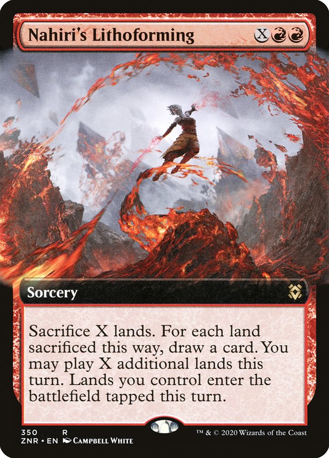 Nahiri's Lithoforming (Extended Art) [Zendikar Rising] | Odin's Place
