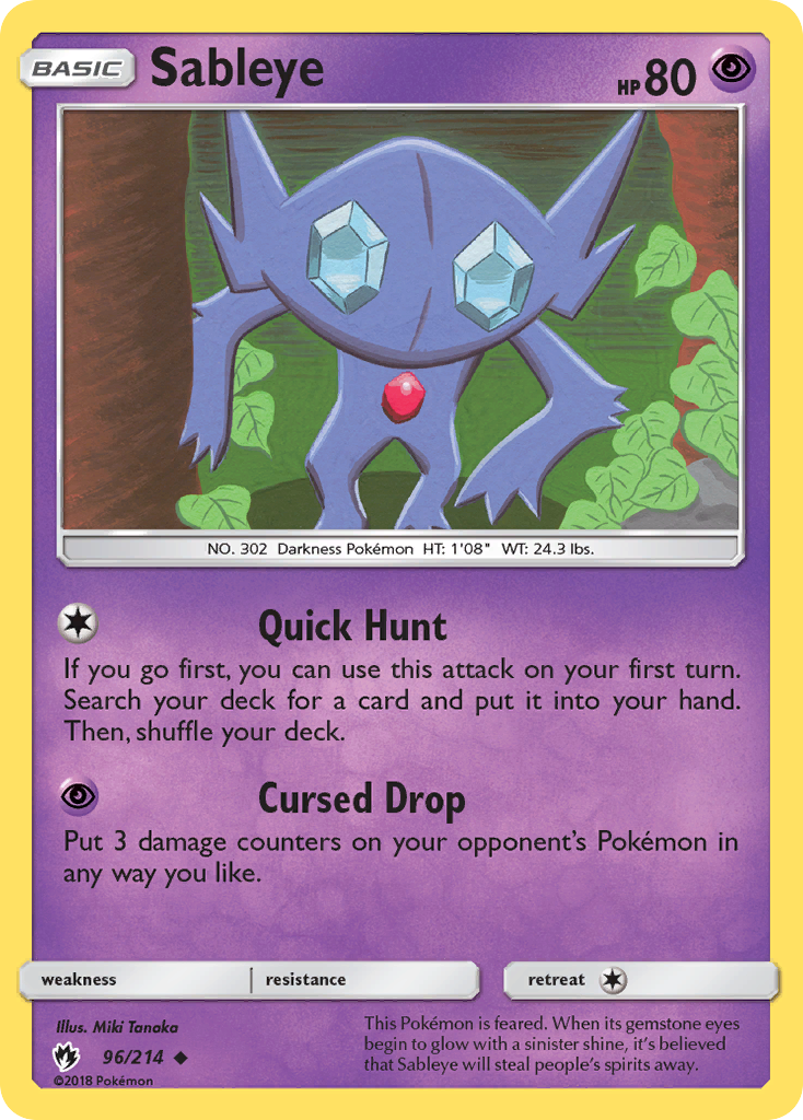Sableye (96/214) [Sun & Moon: Lost Thunder] | Odin's Place