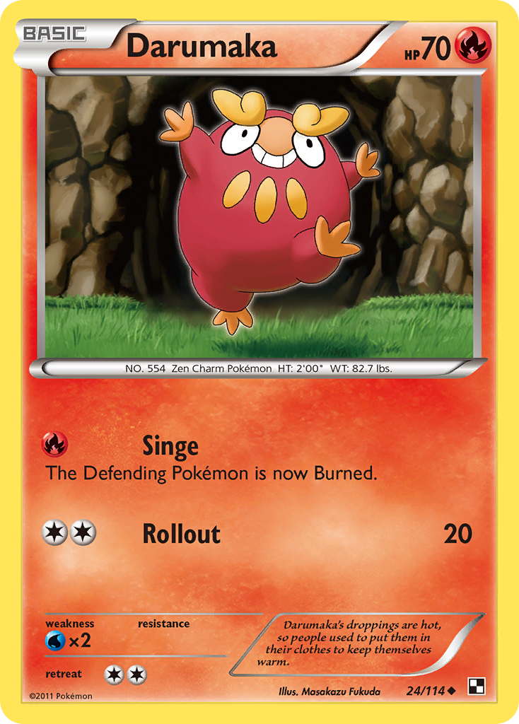 Darumaka (24/114) [Black & White: Base Set] | Odin's Place