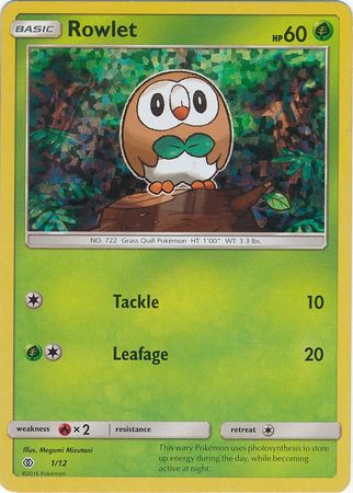 Rowlet (1/12) [McDonald's Promos: 2017 Collection] | Odin's Place
