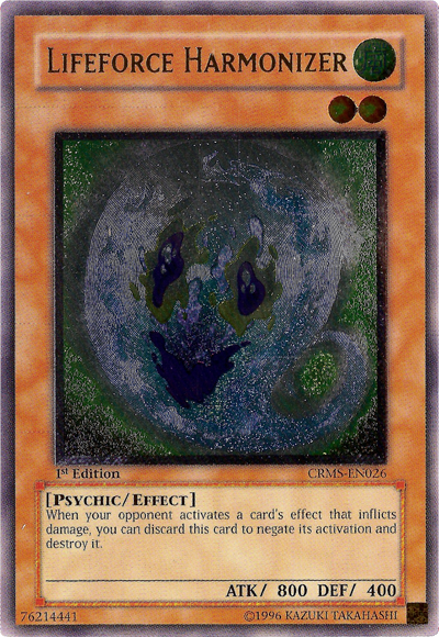 Lifeforce Harmonizer [CRMS-EN026] Ultimate Rare | Odin's Place