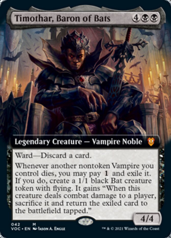 Timothar, Baron of Bats (Extended Art) [Innistrad: Crimson Vow Commander] | Odin's Place