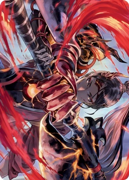 Risona, Asari Commander Art Card [Kamigawa: Neon Dynasty Art Series] | Odin's Place